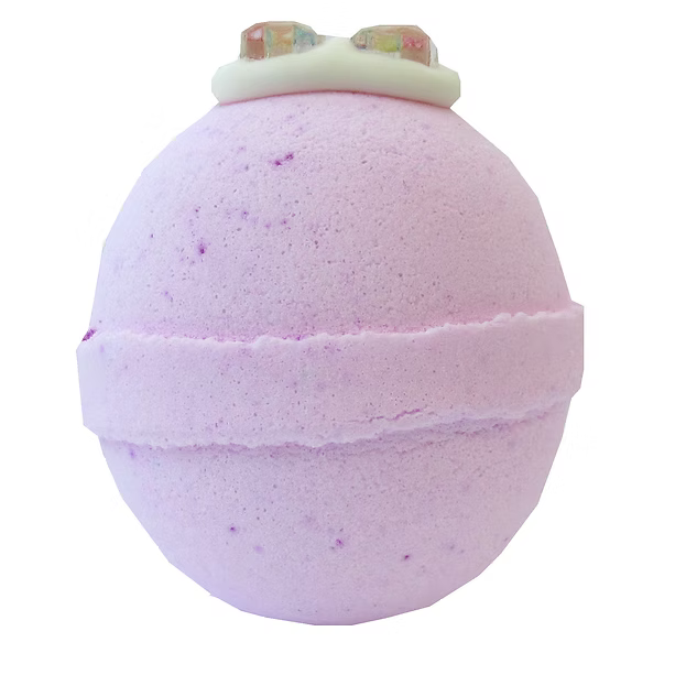 Apple & Lily Pink Bath Bomb with Rainbow Charm