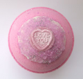 Sugary Candy Floss & Vanilla Love and Hearts Bath Bomb