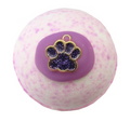 Apricot & Peach Totally Pawsome Bath Bomb for Pet Lovers with Charm